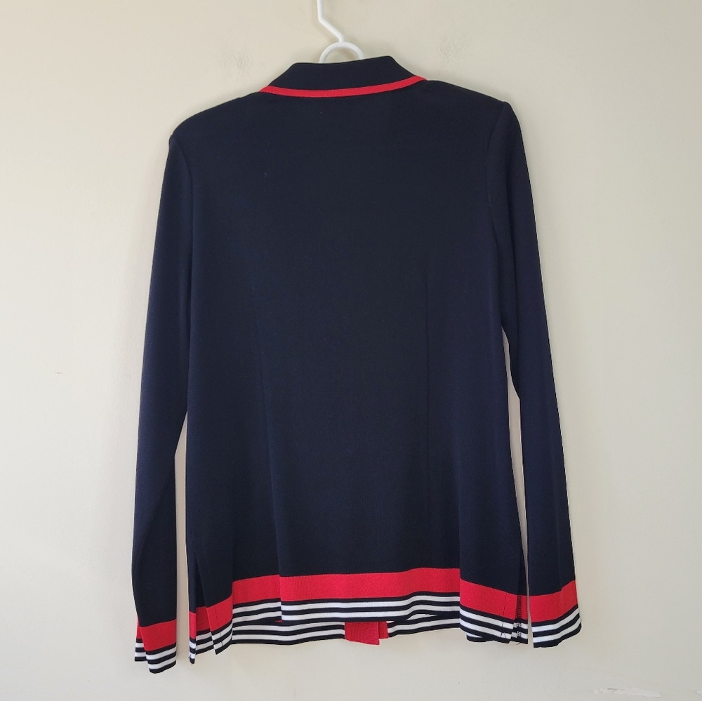 Misook Cotrast Trim Button Front Top Cardigan Jac… - image 3